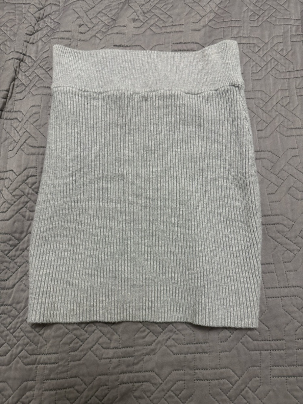 Ribbed Knit Mini Skirt